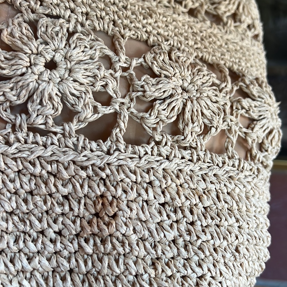 Crochet look hobo crossbody bag unbranded - Picture 12 of 14